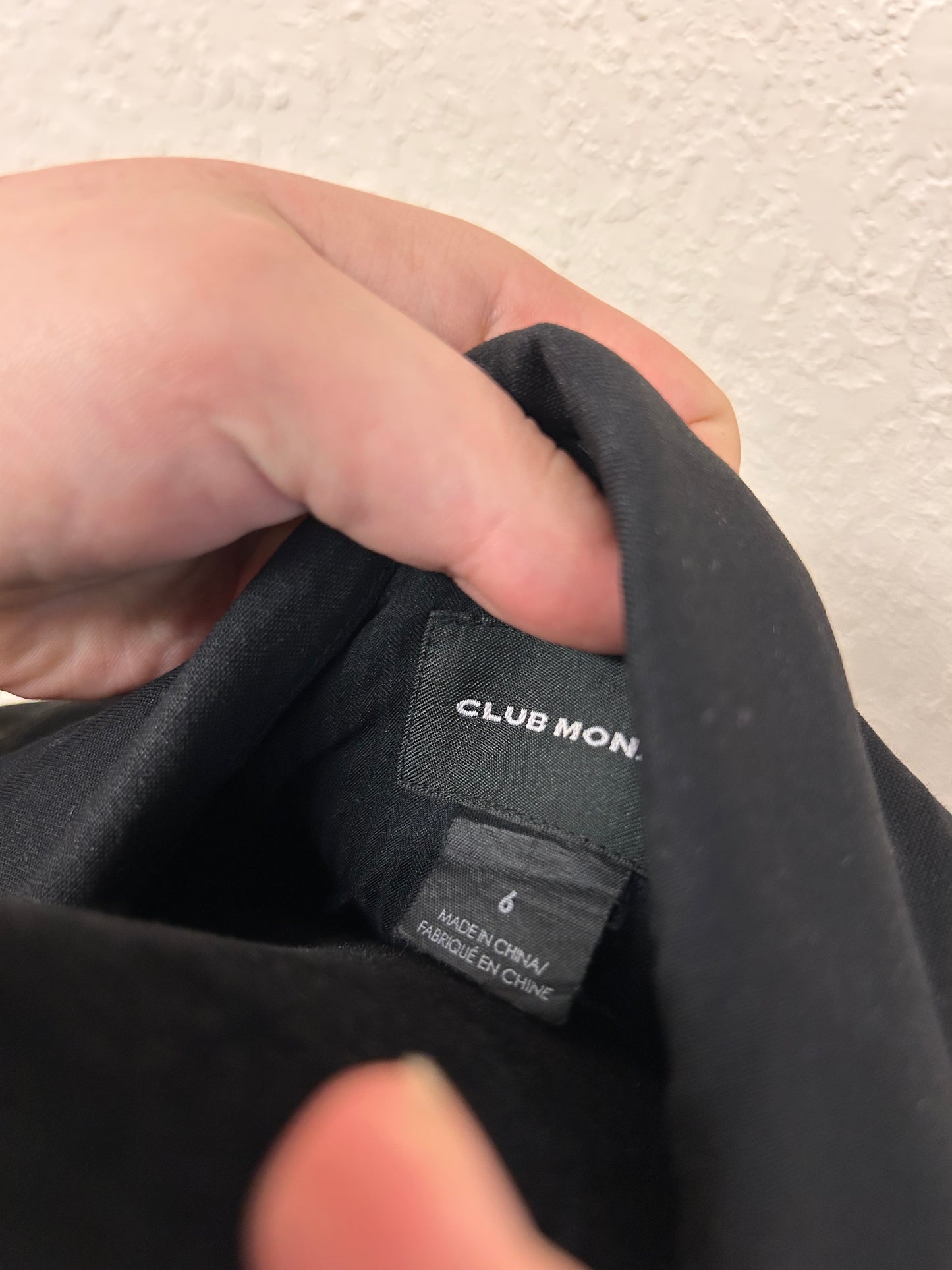 Club Monaco 6 black blazer jacket