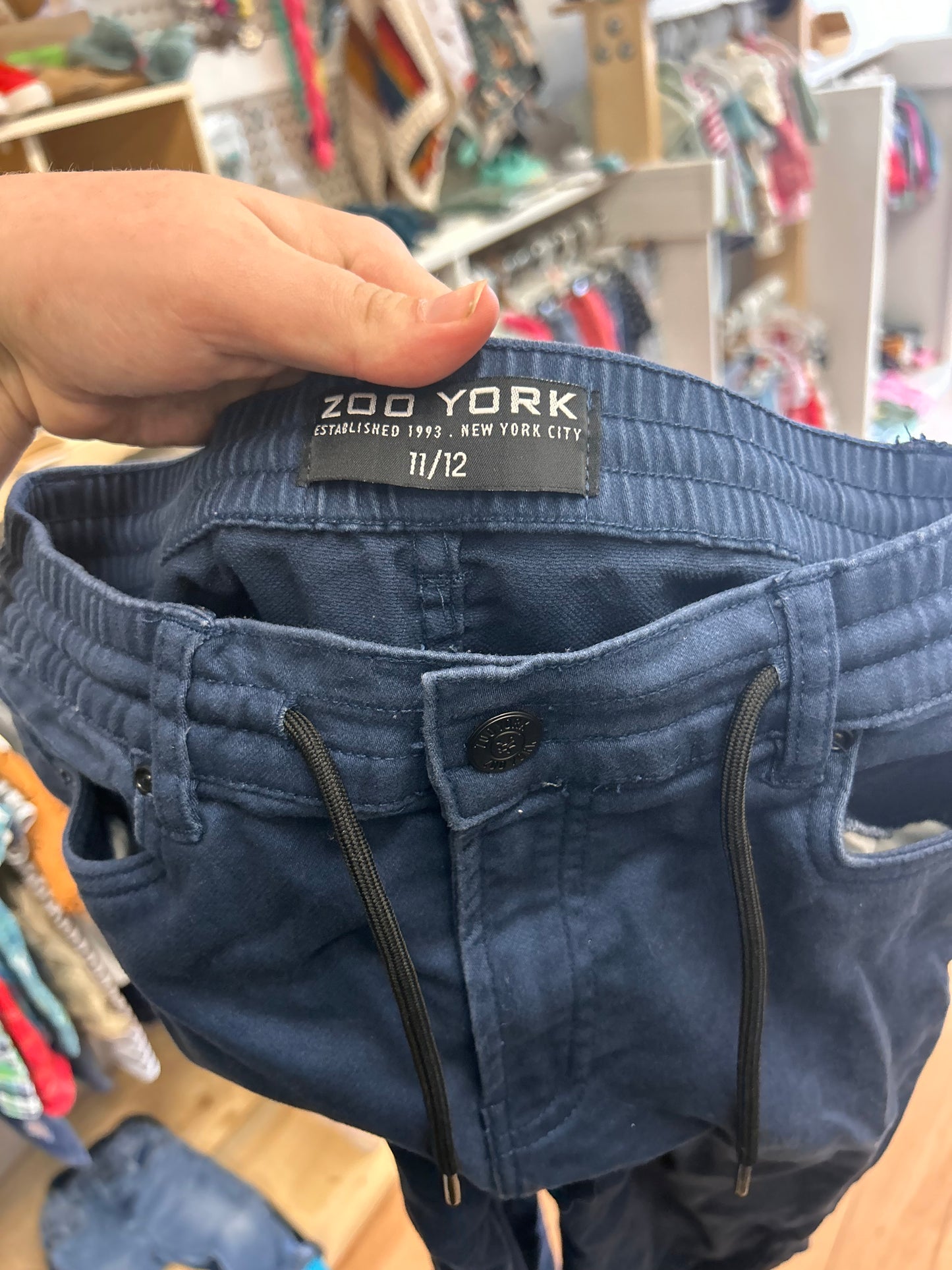 Zoo York 11/12 blue denim joggers