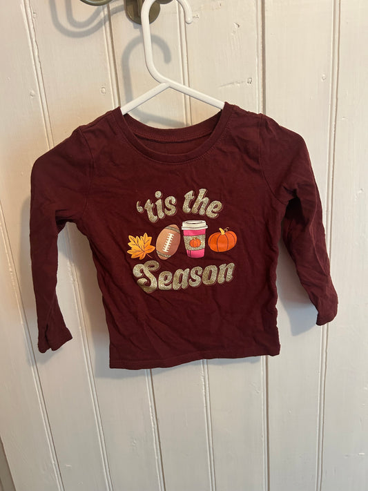Children’s place 18/24m burgundy fall season top