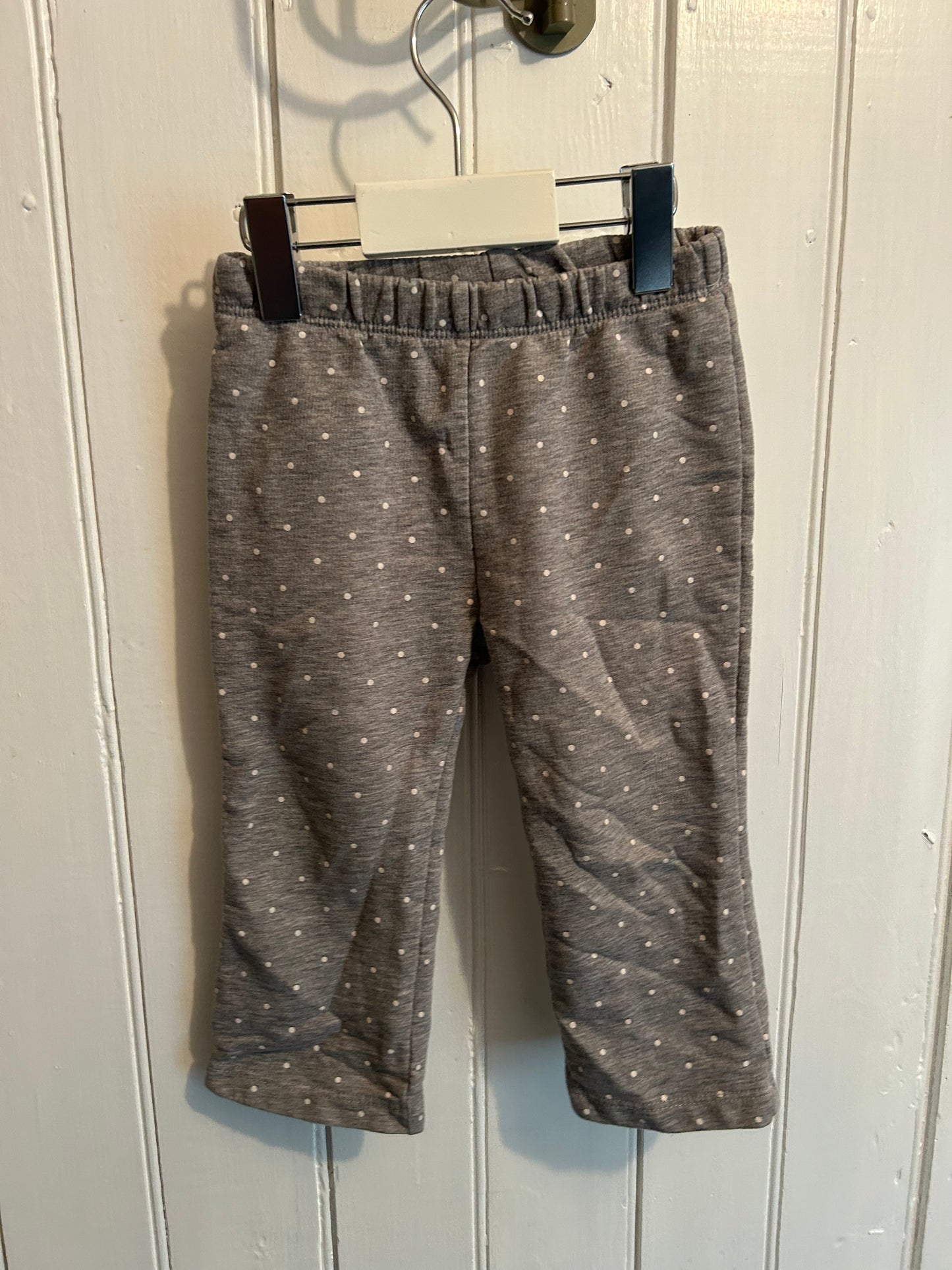 Carters 18m grey polka dot pants