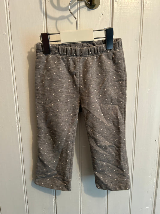 Carters 18m grey polka dot pants