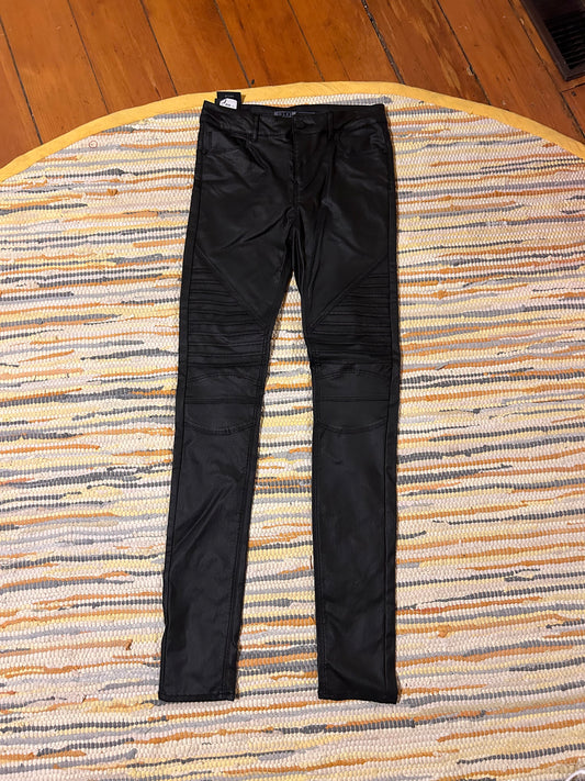 NEW Noisy may size medium black pleather skinny jeans