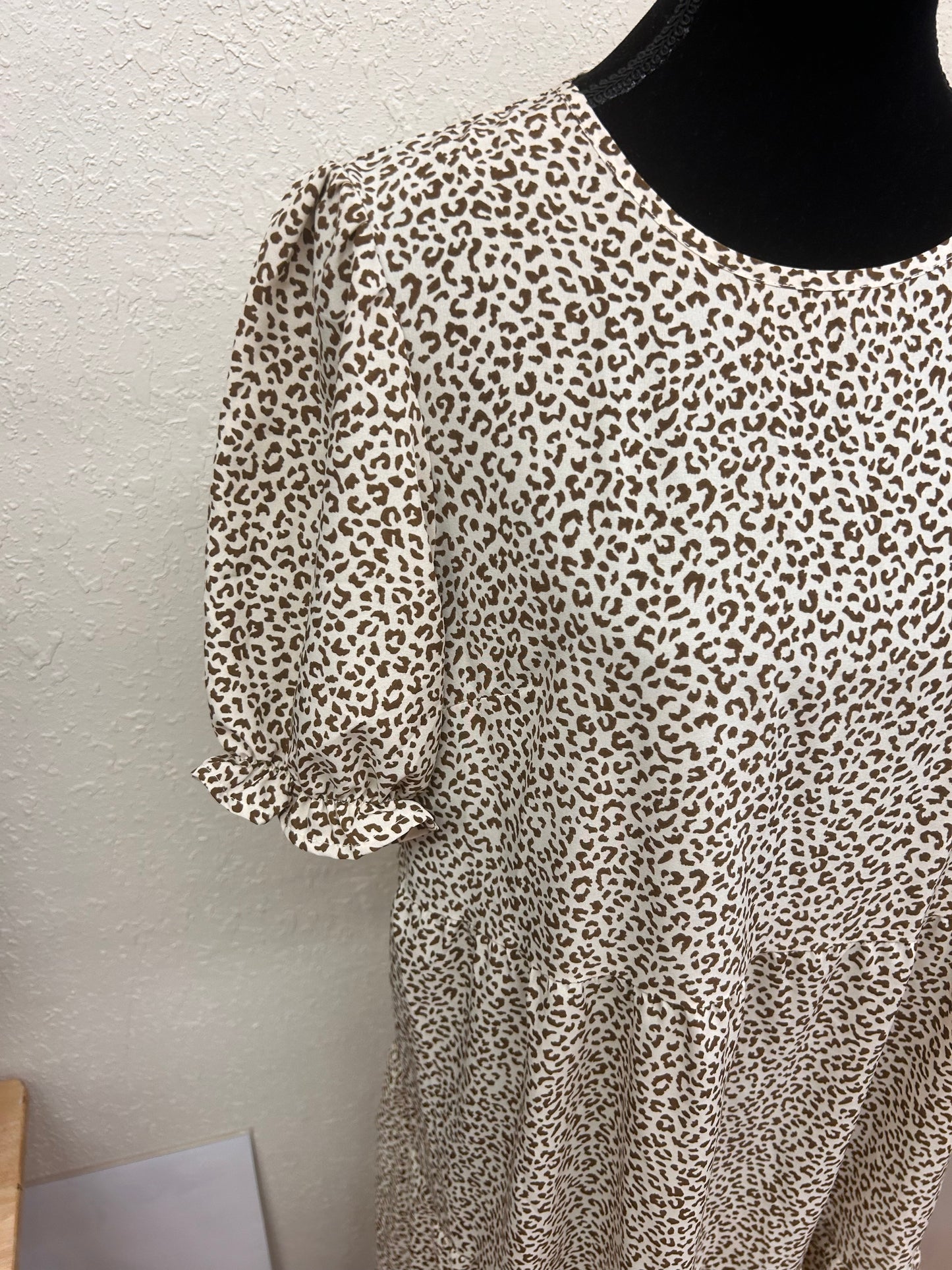 Shein large cheetah midi dress