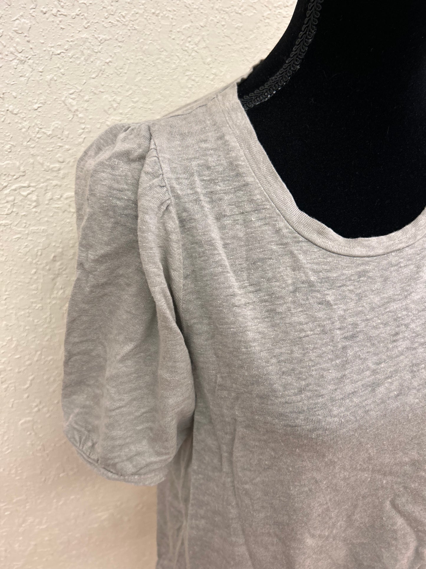 Part two large grey puff sleeve top