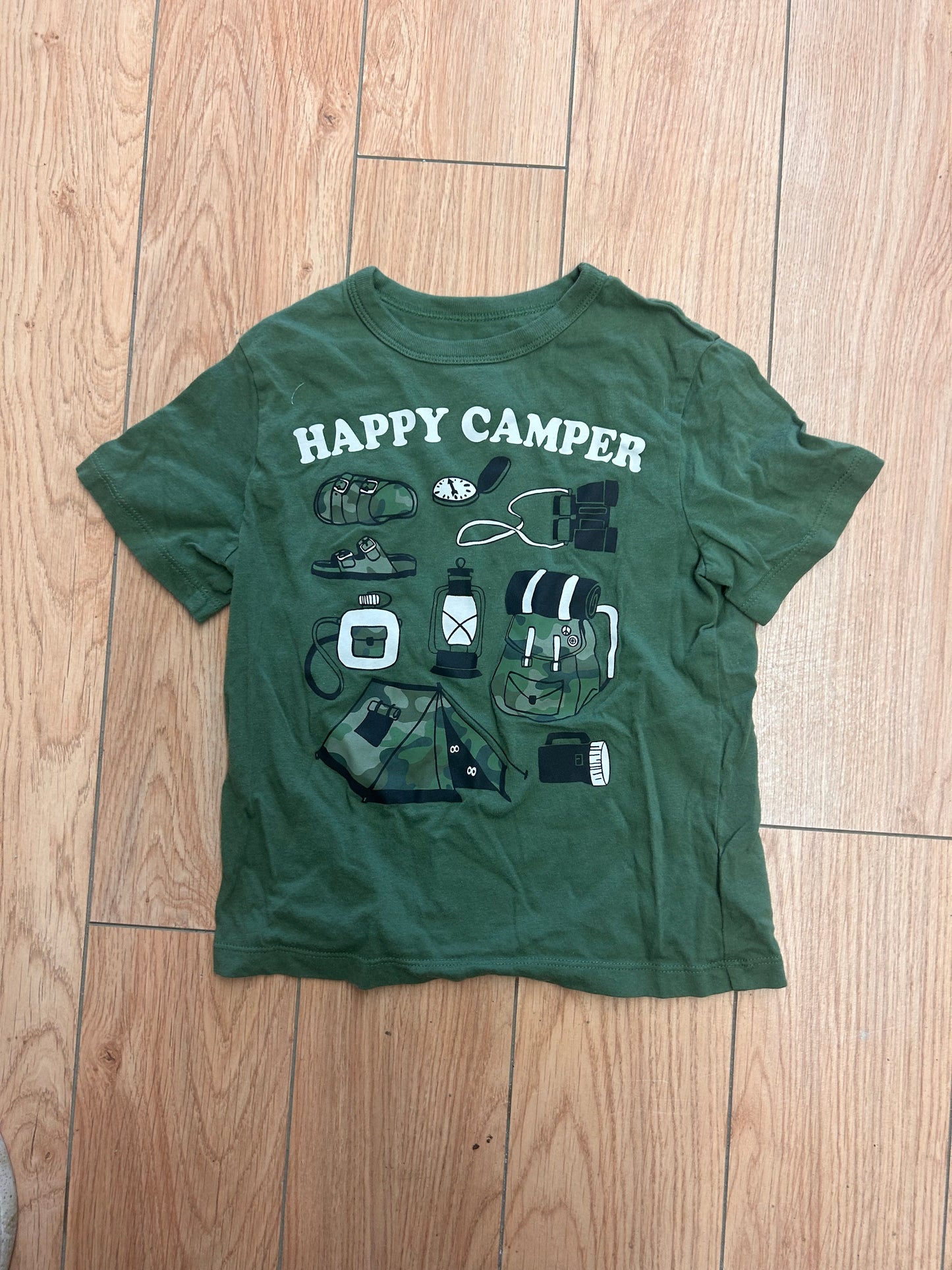 Gap 5 green happy camper tshirt