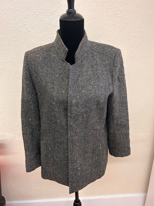 Bianca for Tanjay 16 grey wool blazer jacket