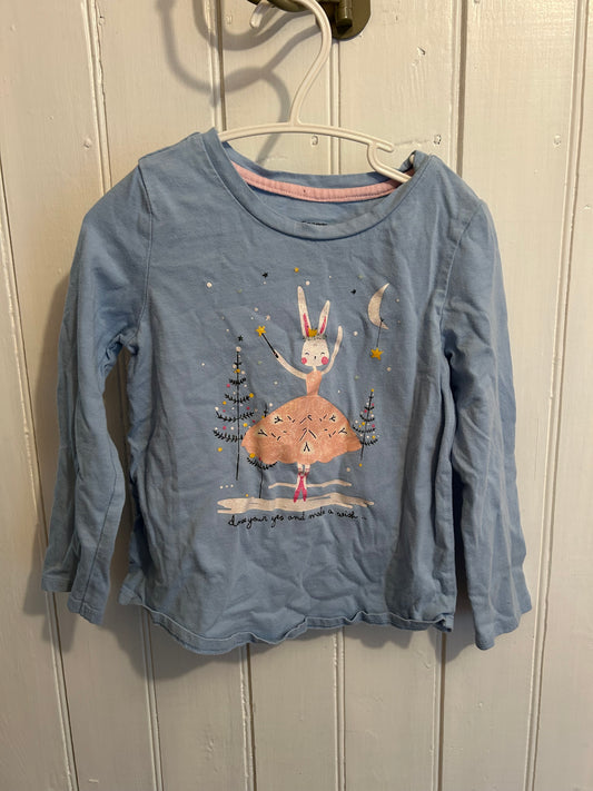 George 5t blue fairy bunny long sleeve shirt