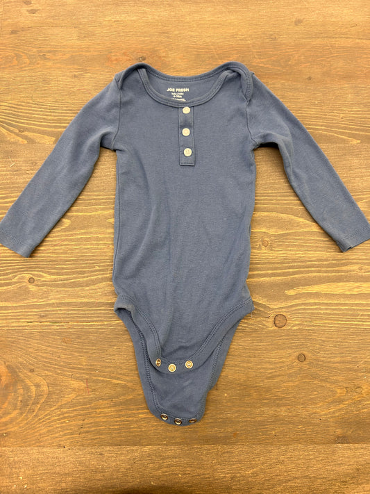 Joe fresh 6/12m light blue onesie