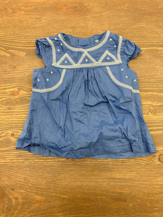 Carters 6m blue blouse