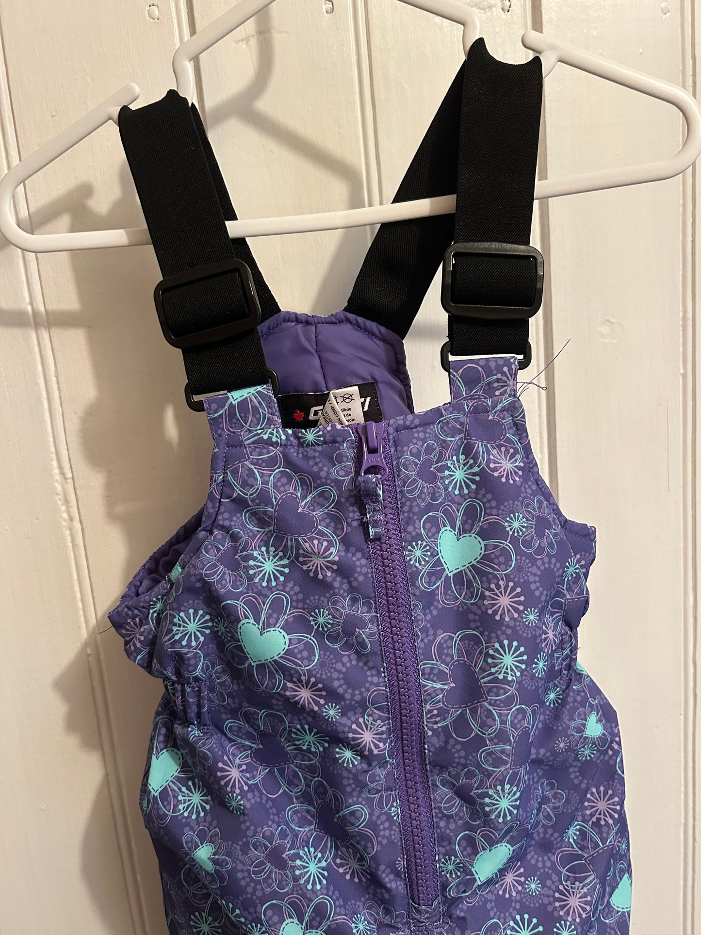 Gusti 2t purple & blue floral snowpants