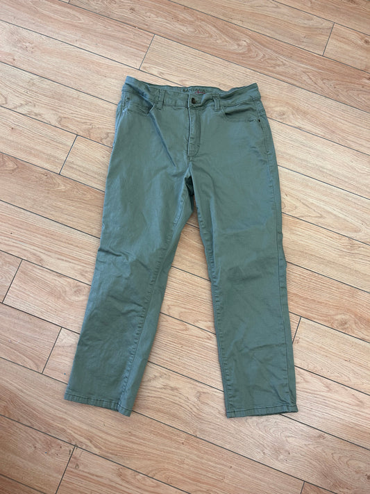 Santana 12 green straight leg jeans