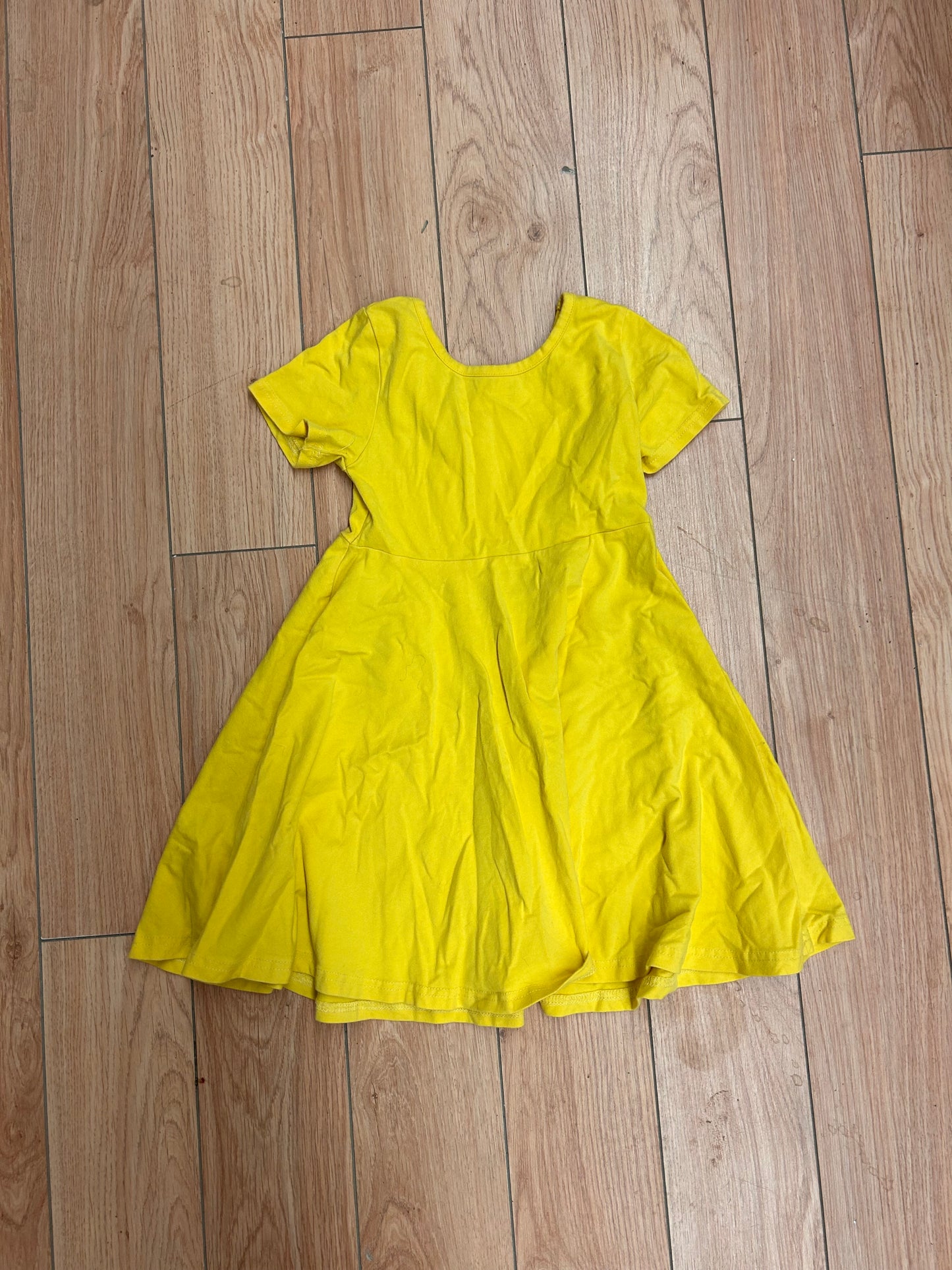 Small shop 7/8 yellow twirl dress