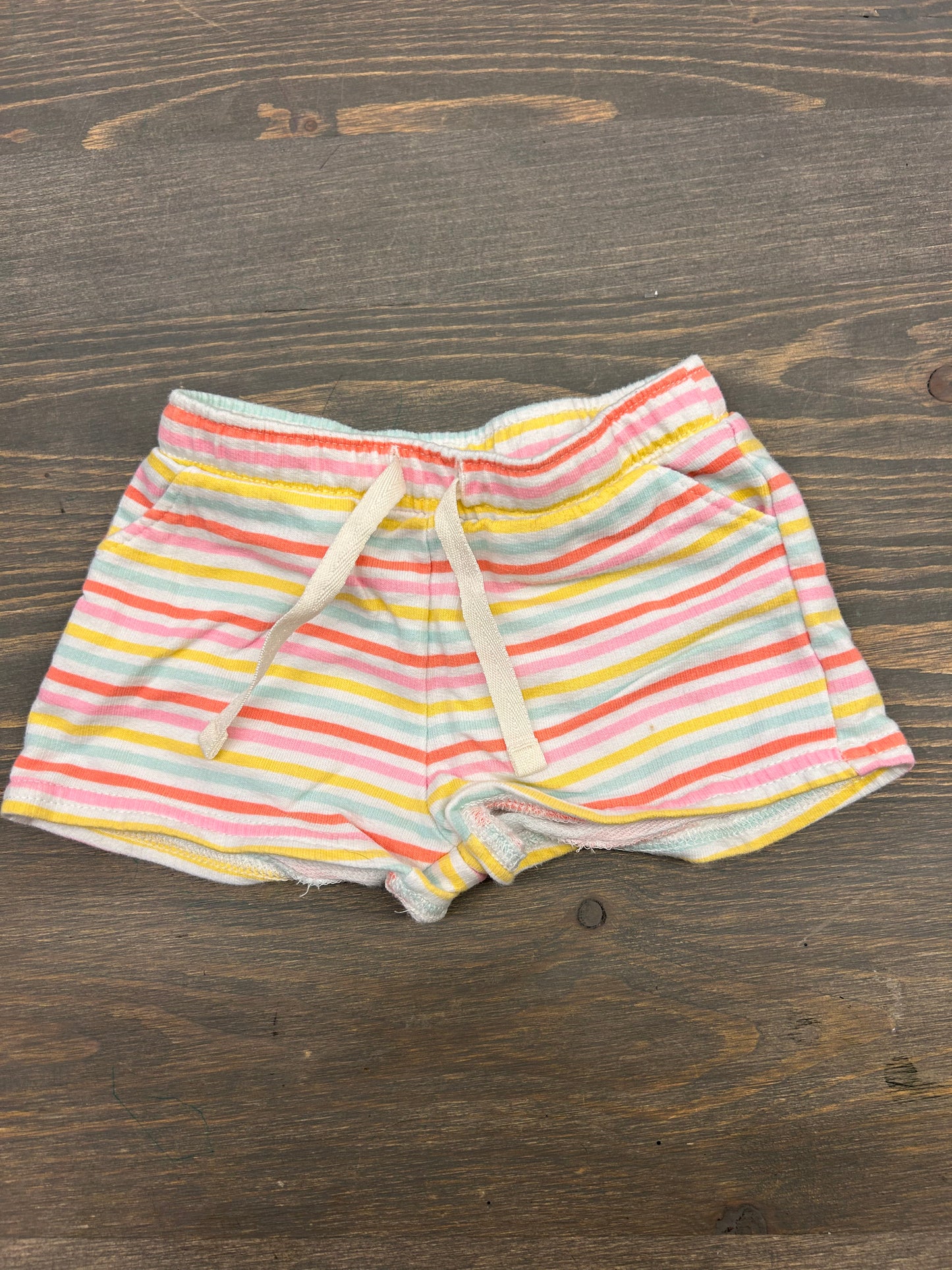 Carters 9m rainbow striped shorts