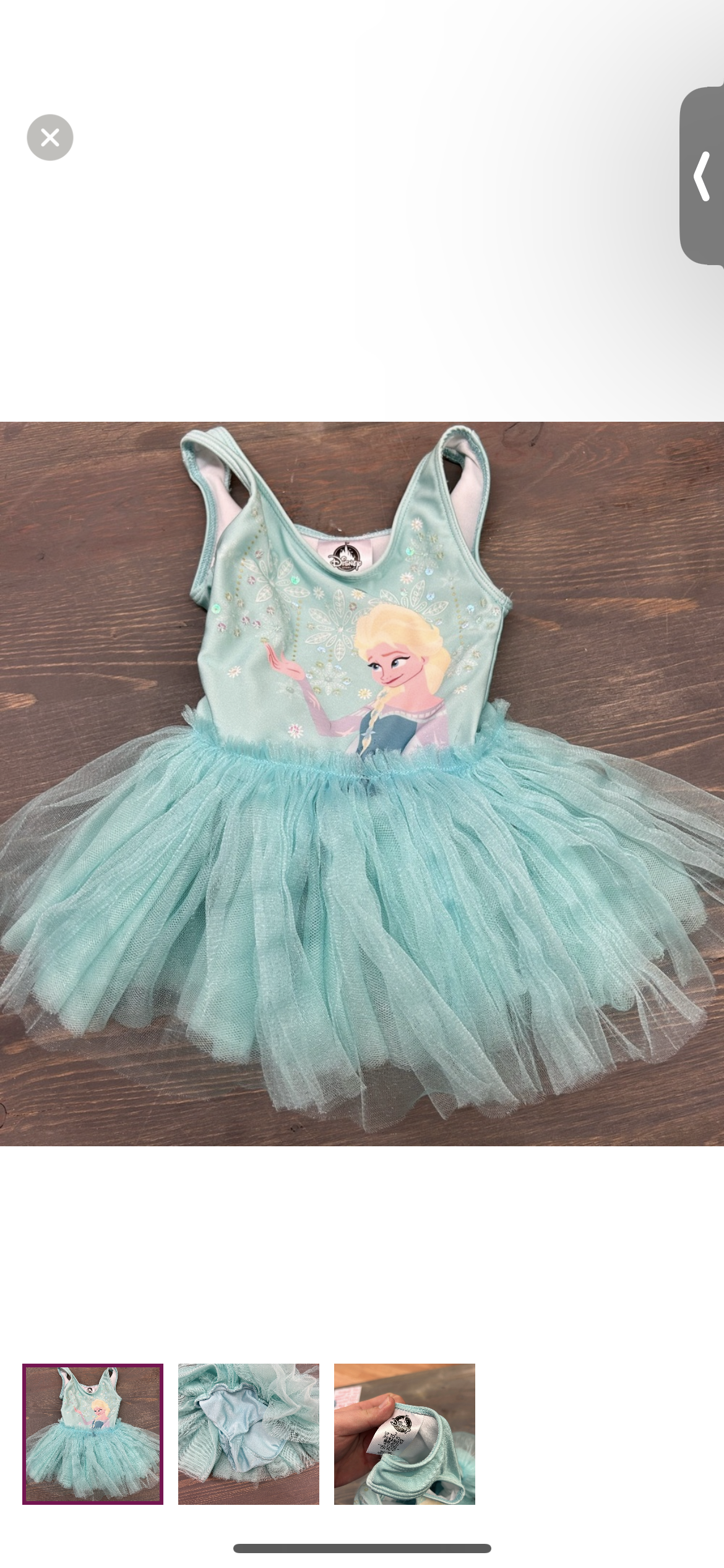 Disney 2t frozen tutu swim suit