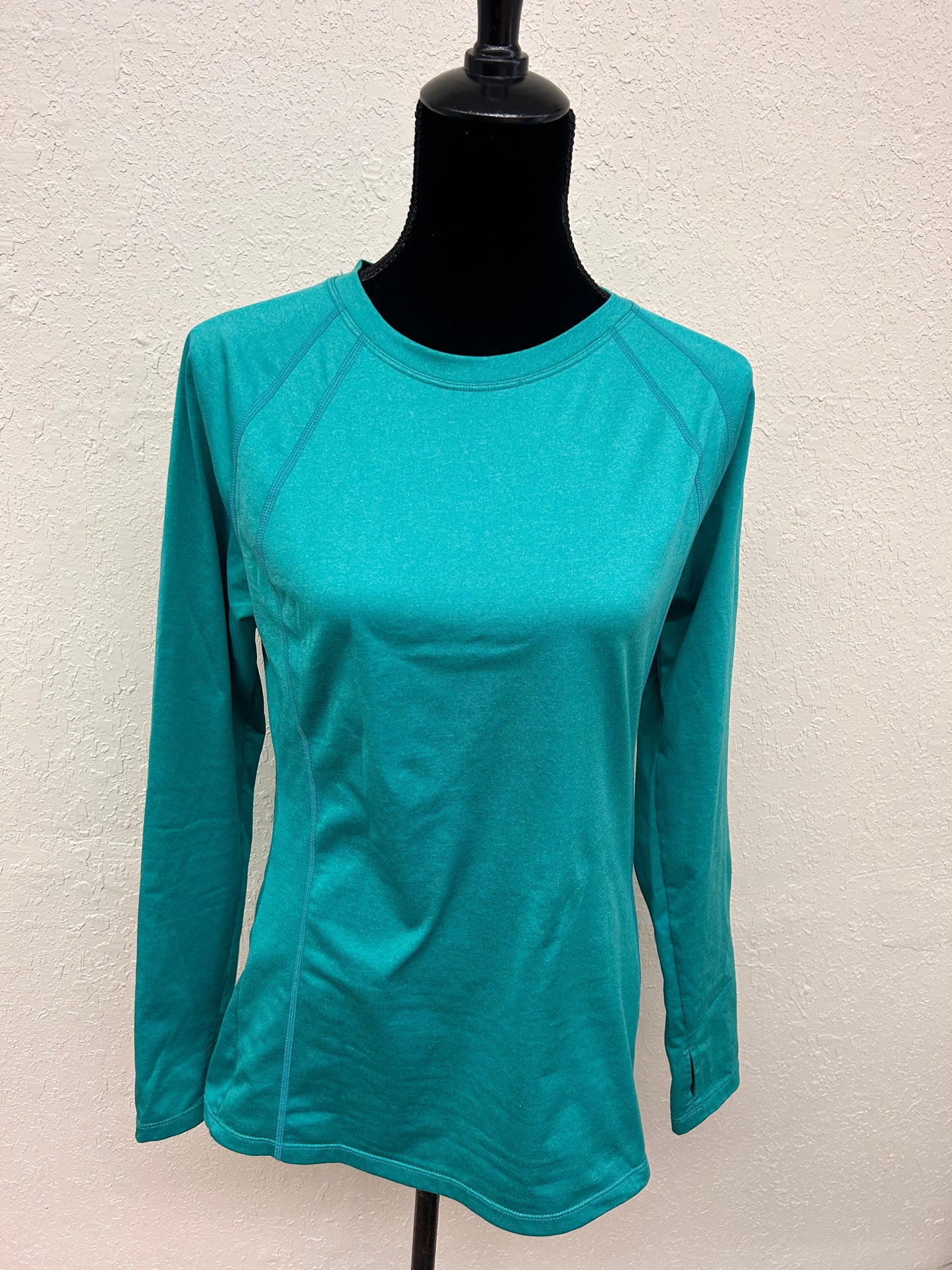 Layer 8 large teal long sleeve athletic shirt