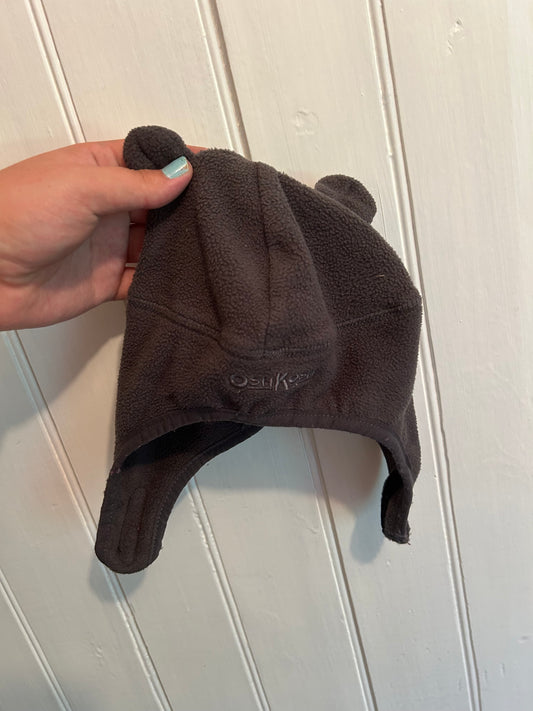 Oshkosh 12/24m grey fleece hat