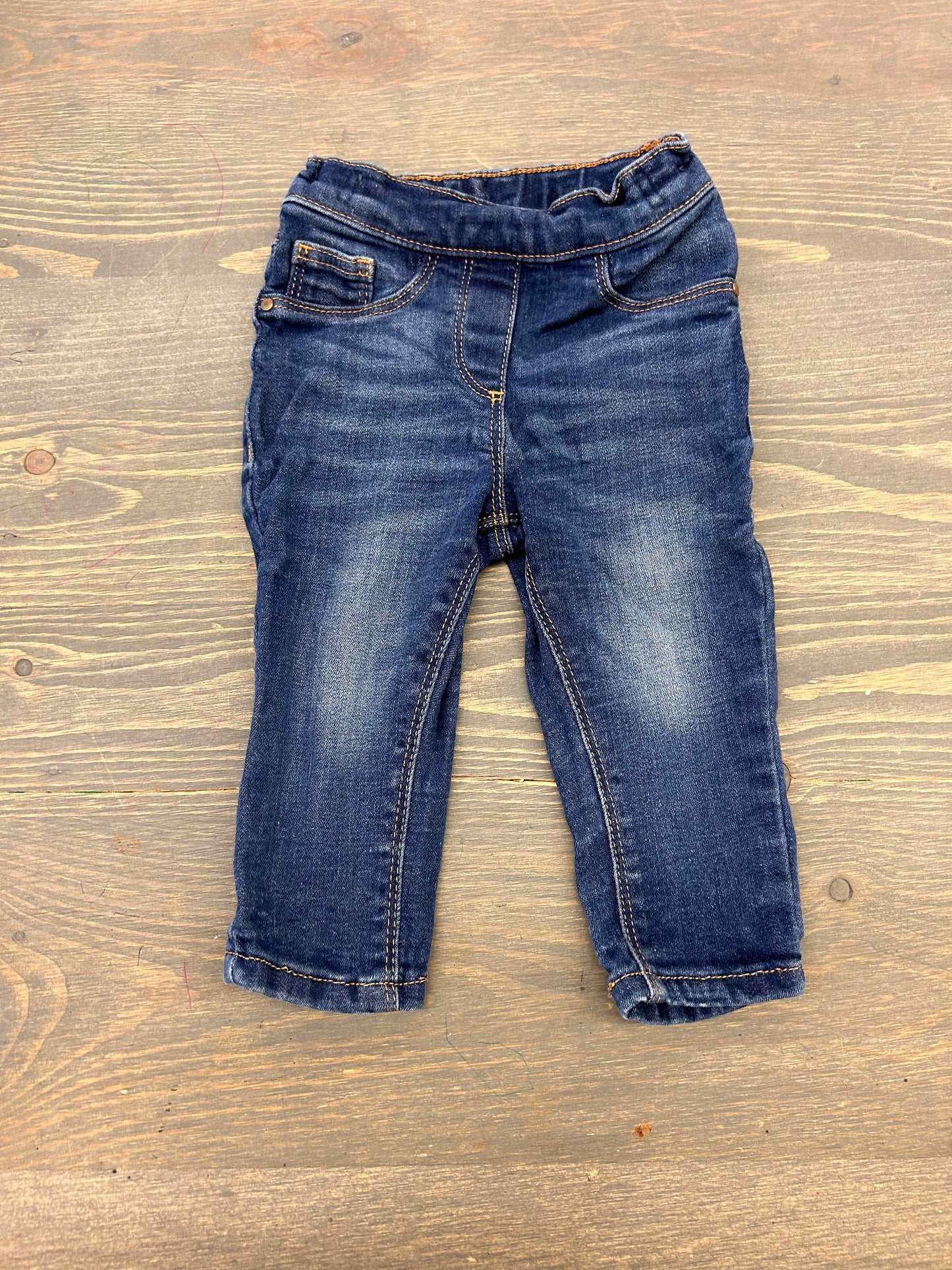 Next 6/9m dark wash skinny jeans