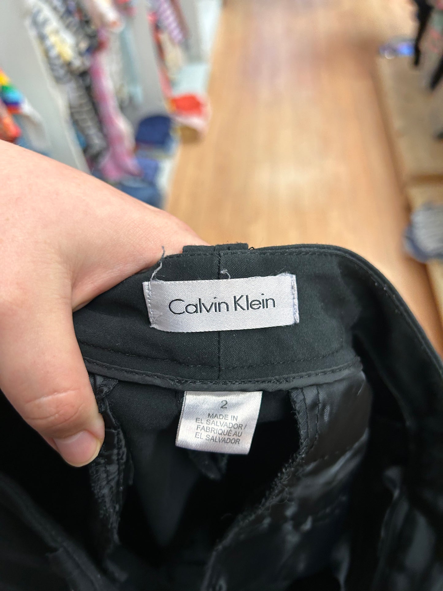 Calvin Klein 2 black dress pants