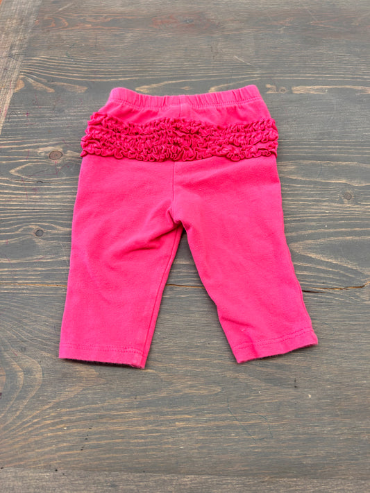 Old navy 3/6m pink ruffle bum leggings