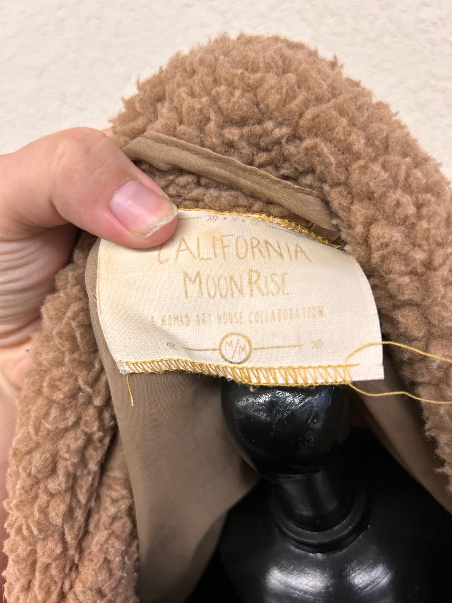 California moonrise medium brown Sherpa jacket