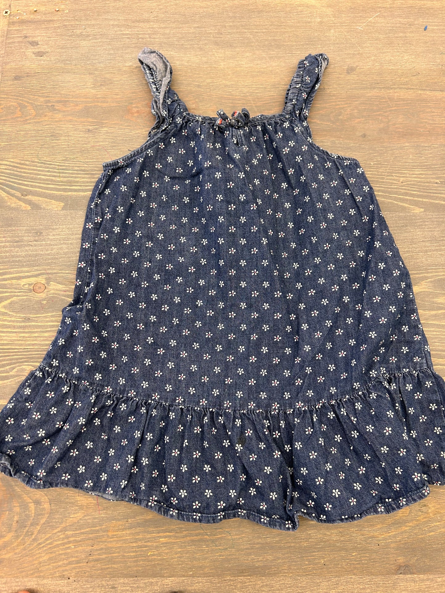 Oshkosh 3t floral denim dress