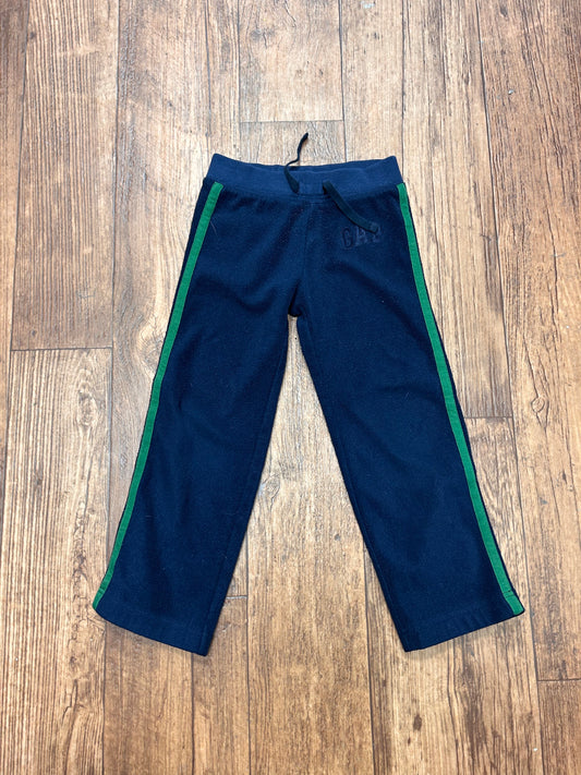 Gap 5 navy blue & green fleece pants