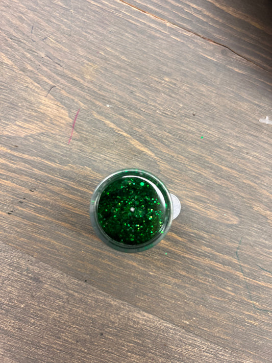 Solid green glitter