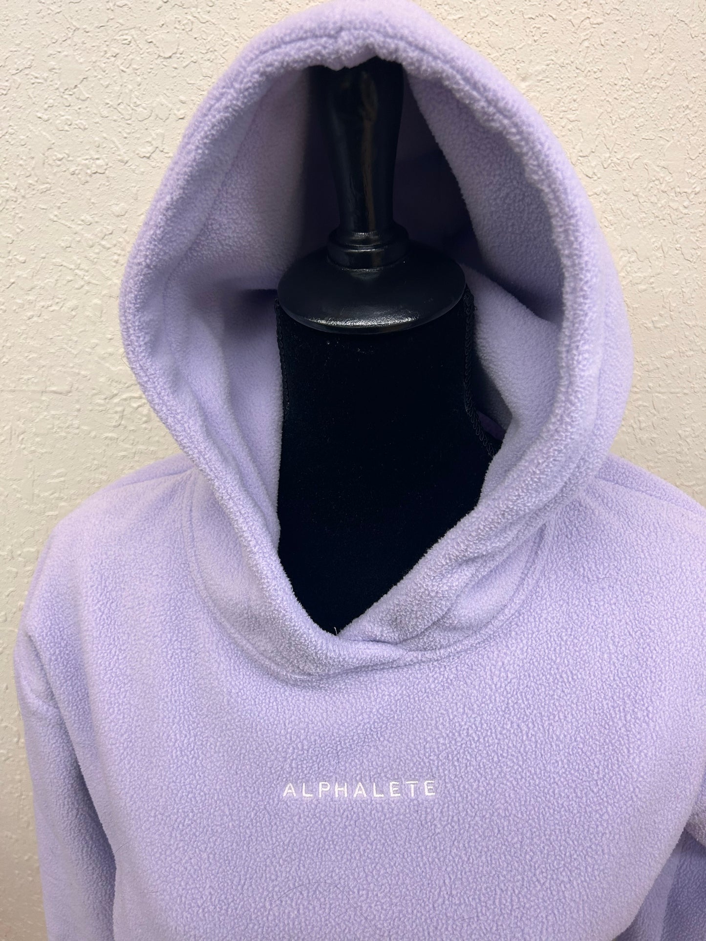 Alphalete small purple fleece hoodie