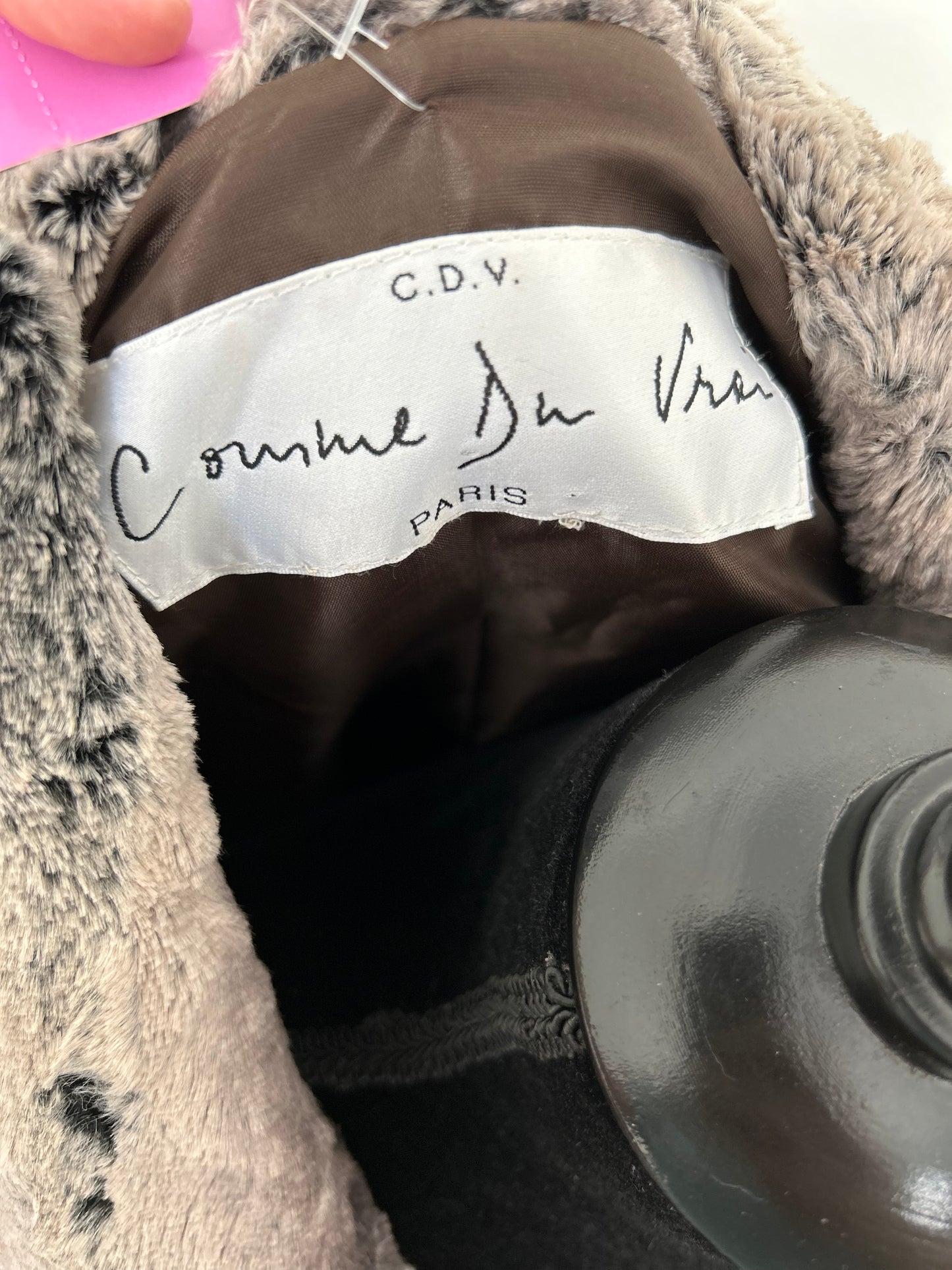 Comme du Vrei Large brown faux fur jacket