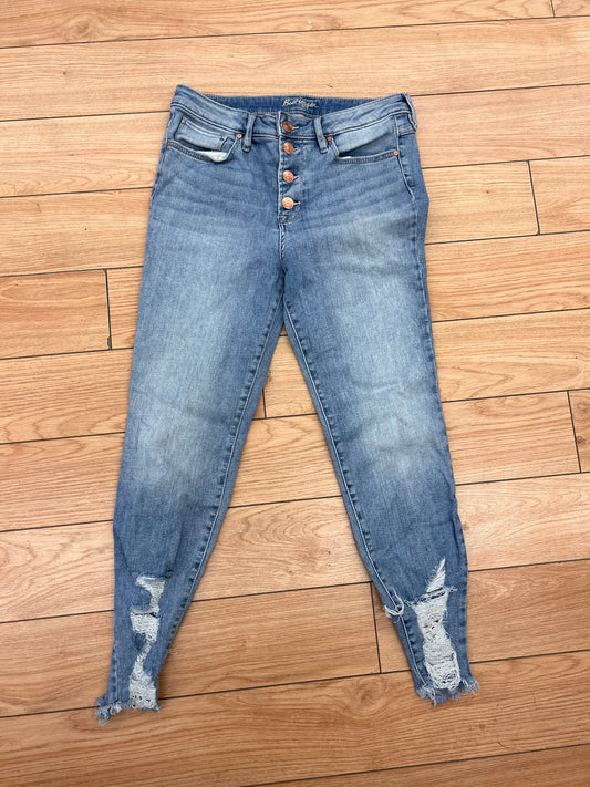 Bootlegger 30 light wash distressed jeans