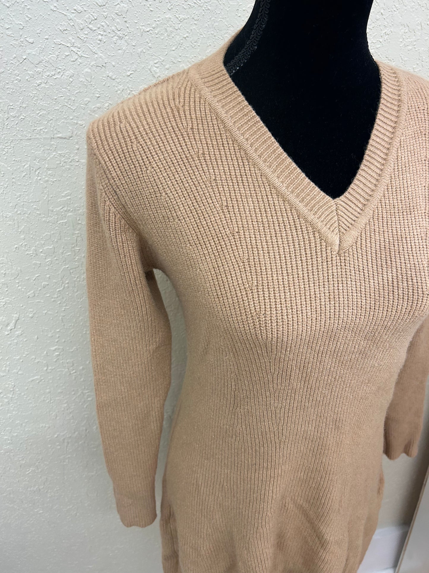 Orange fashion one size tan knit tunic