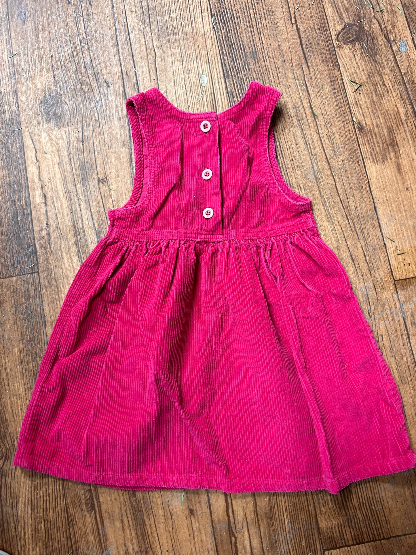 Vintage Oshkosh 3t pink corduroy dress