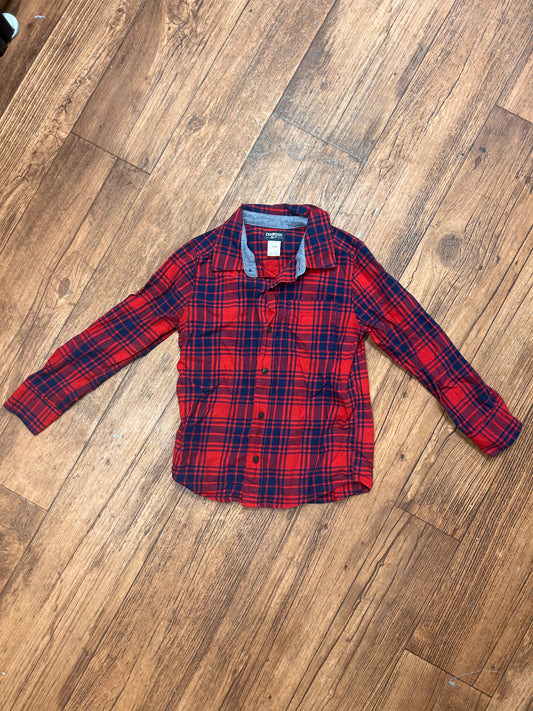 Oshkosh 7 Red Flannel