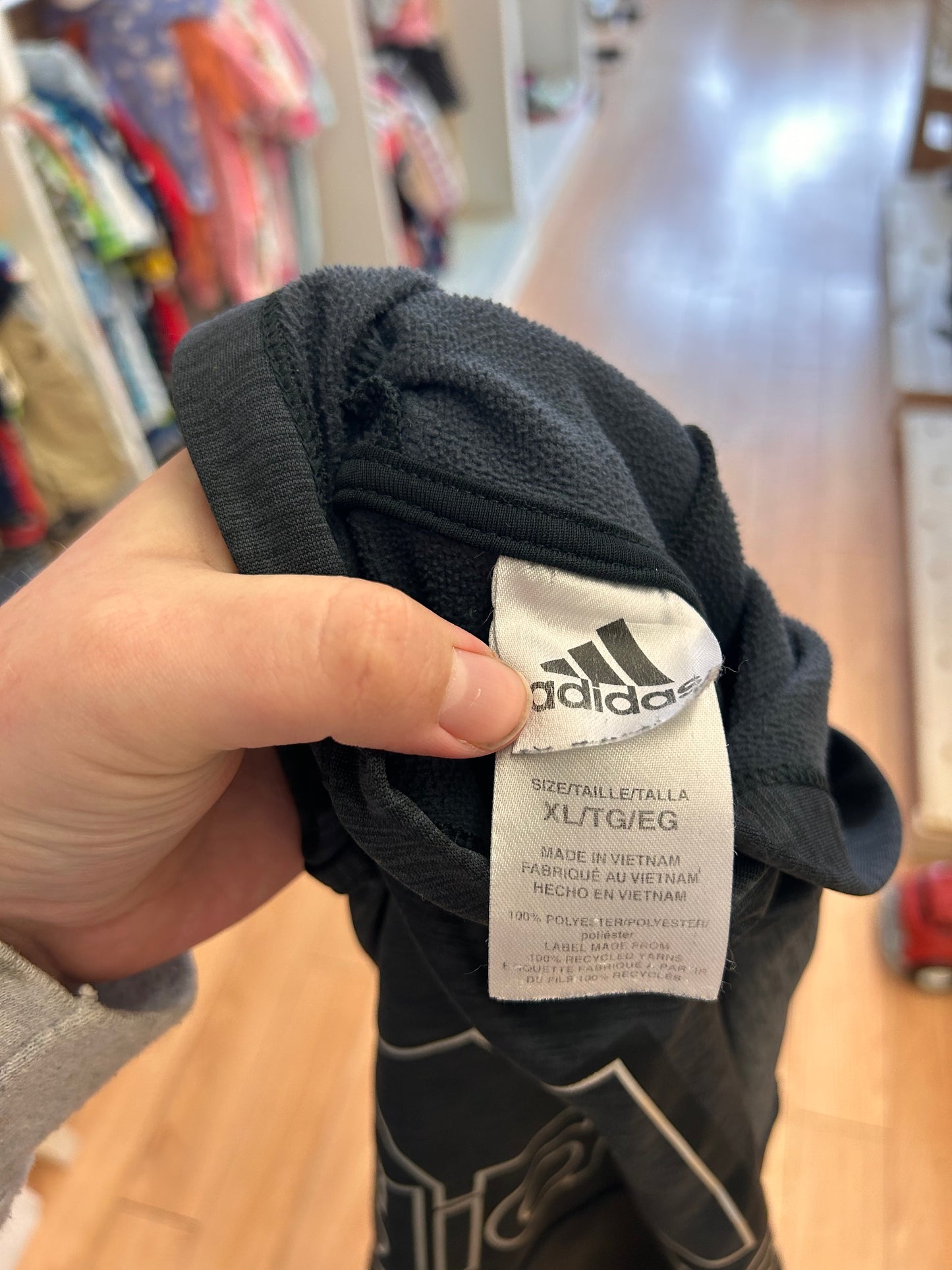 Adidas youth xl black hoodie