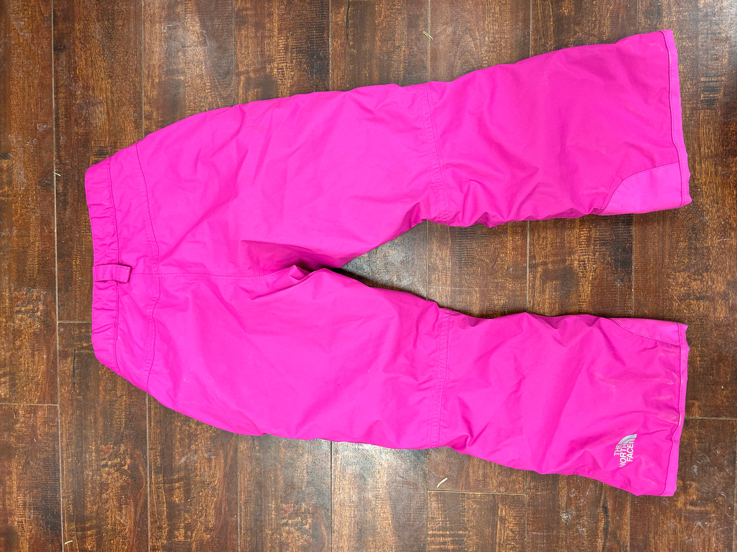 North Face youth 7/8 neon pink lined splash pants