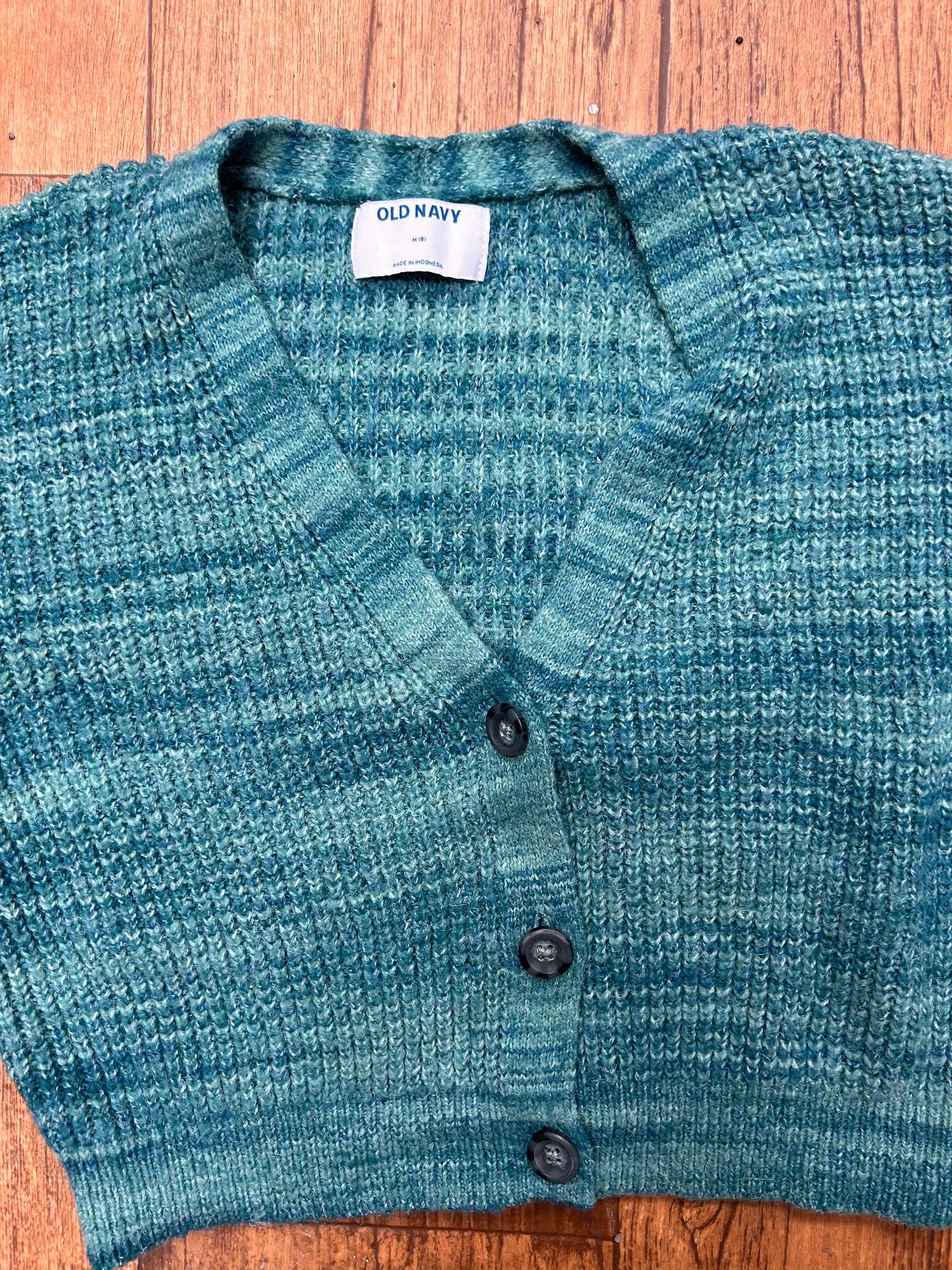 Old navy medium blue knit cardigan