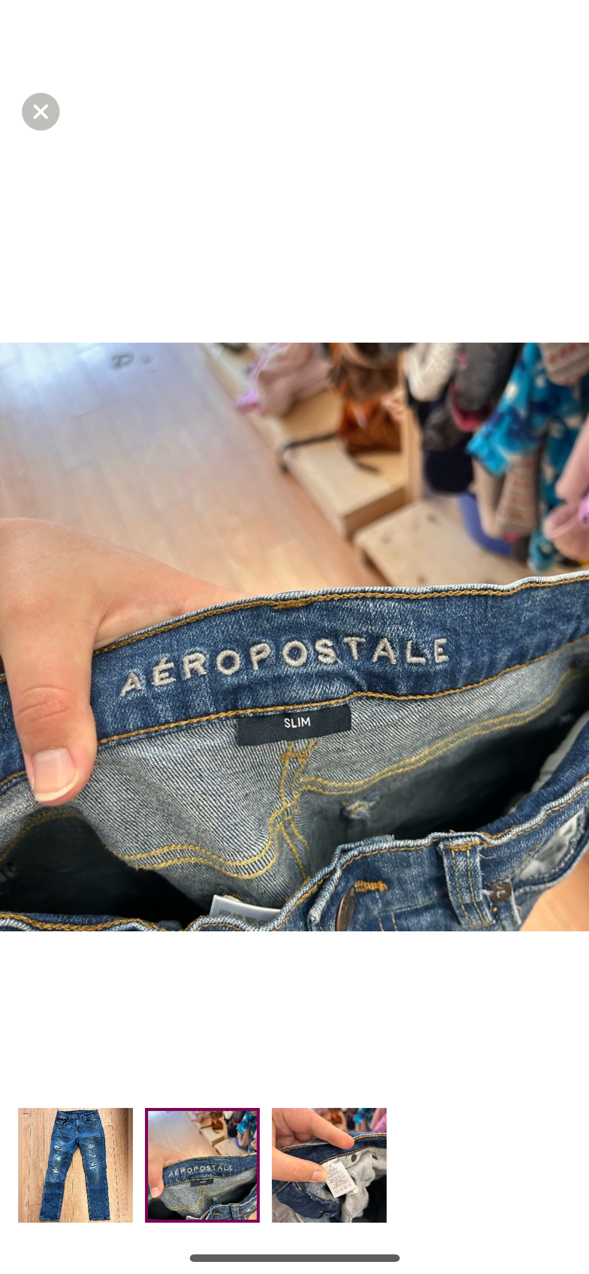 Aeropostale men’s 30 slim distressed jeans