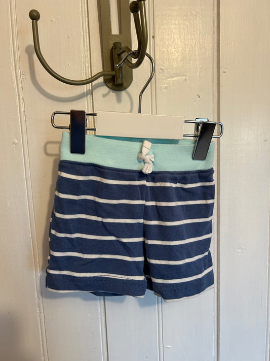Carters 6m blue striped shorts