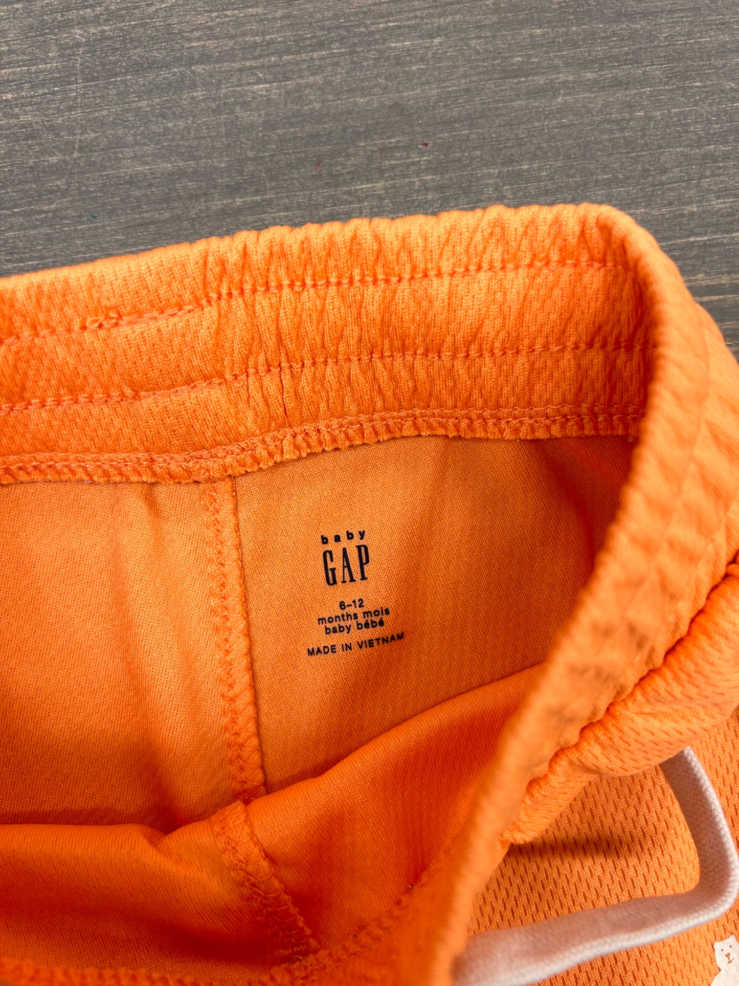 Gap 6/12m orange athletic shorts