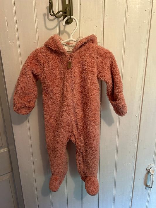 Carters 9m pink Sherpa bunting suit