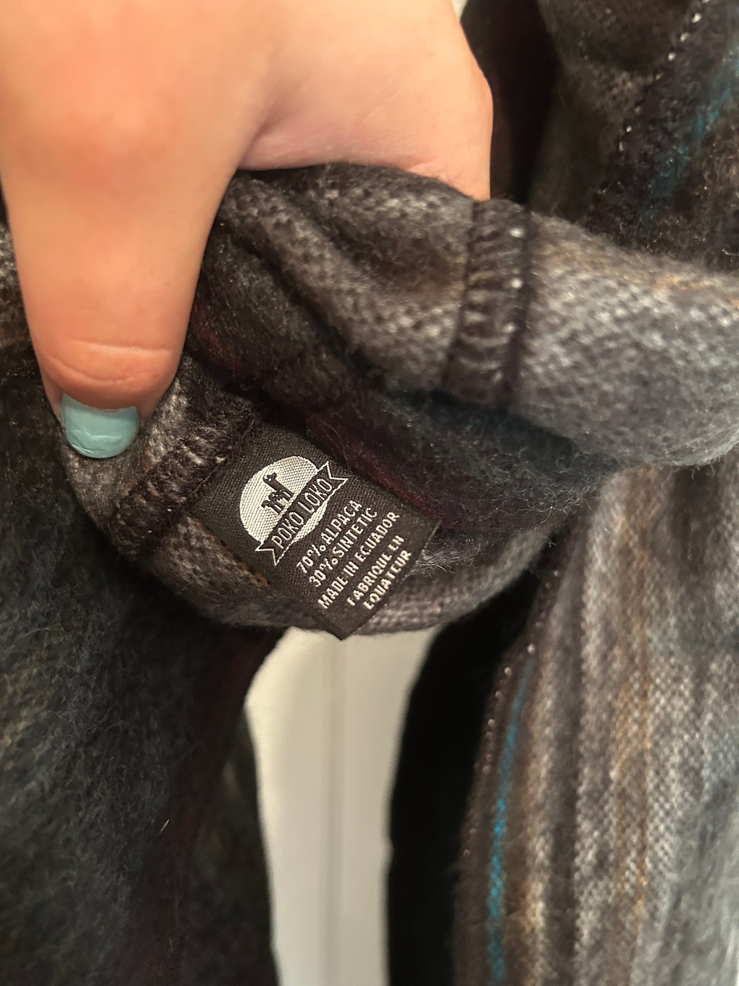 Alpaca wool infinity scarf