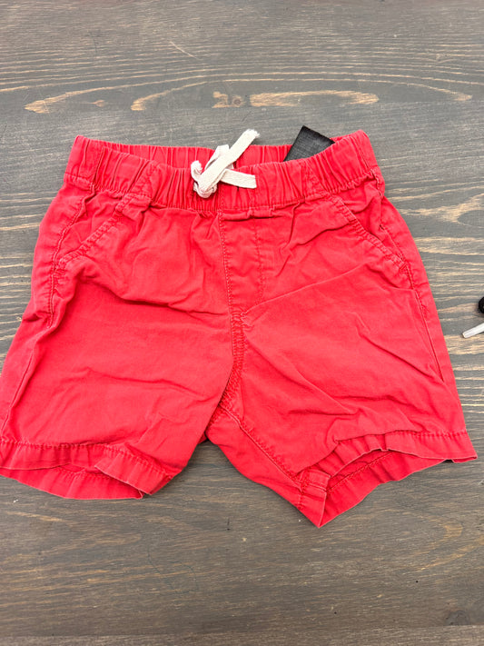 H&M 18/24m red shorts