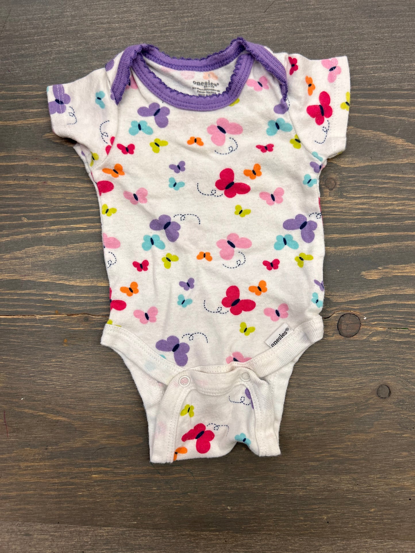 Gerber newborn butterfly onesie