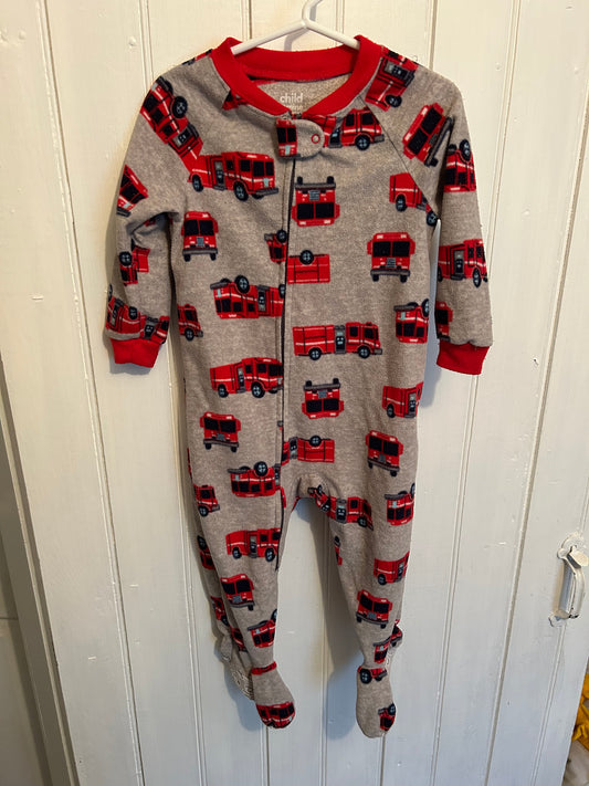 Carters 18m firetruck fleece sleeper