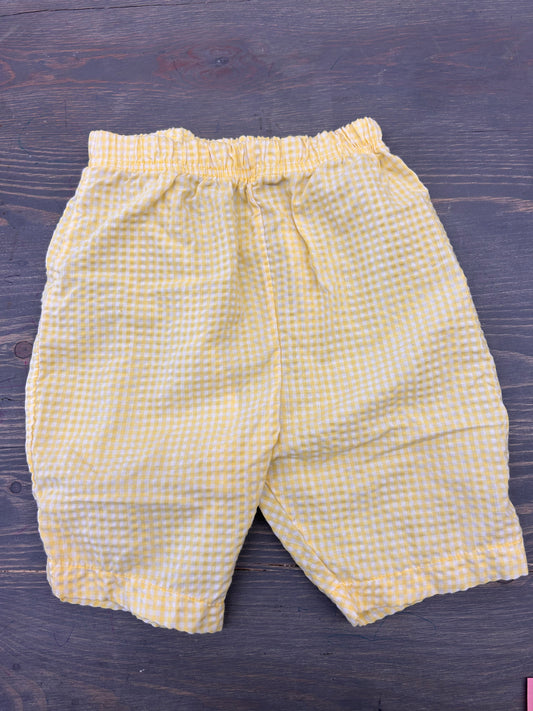 Vintage Chubby cheeks 18m yellow gingham pants