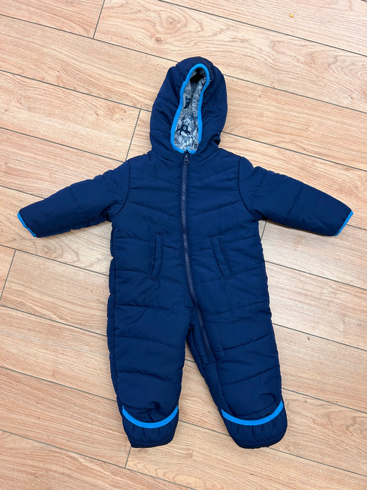 Carters 6/9m blue bunting suit