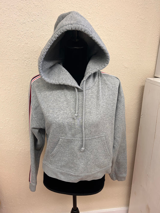 TNA Aritzia small grey cropped hoodie