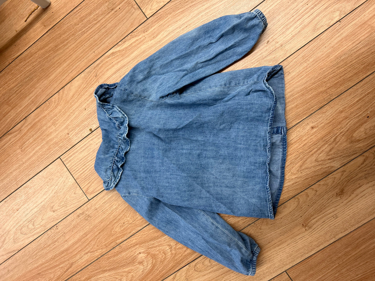 H&M 3t denim collard blouse