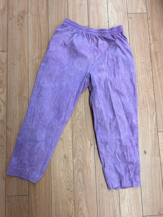 Dagoli xl purple die dye pants