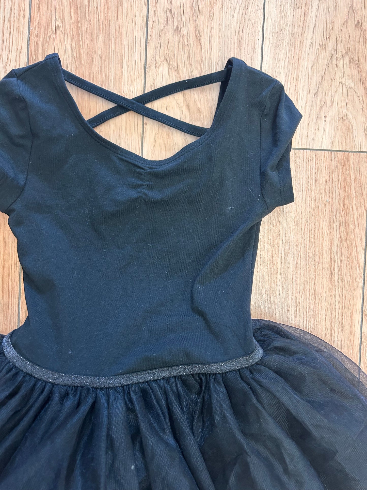 George 7/8 black tutu leotard dress